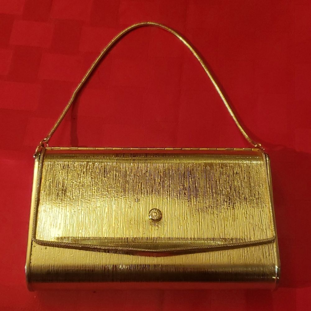 VNTG 1960's Magid Evening Metal Clutch Purse
